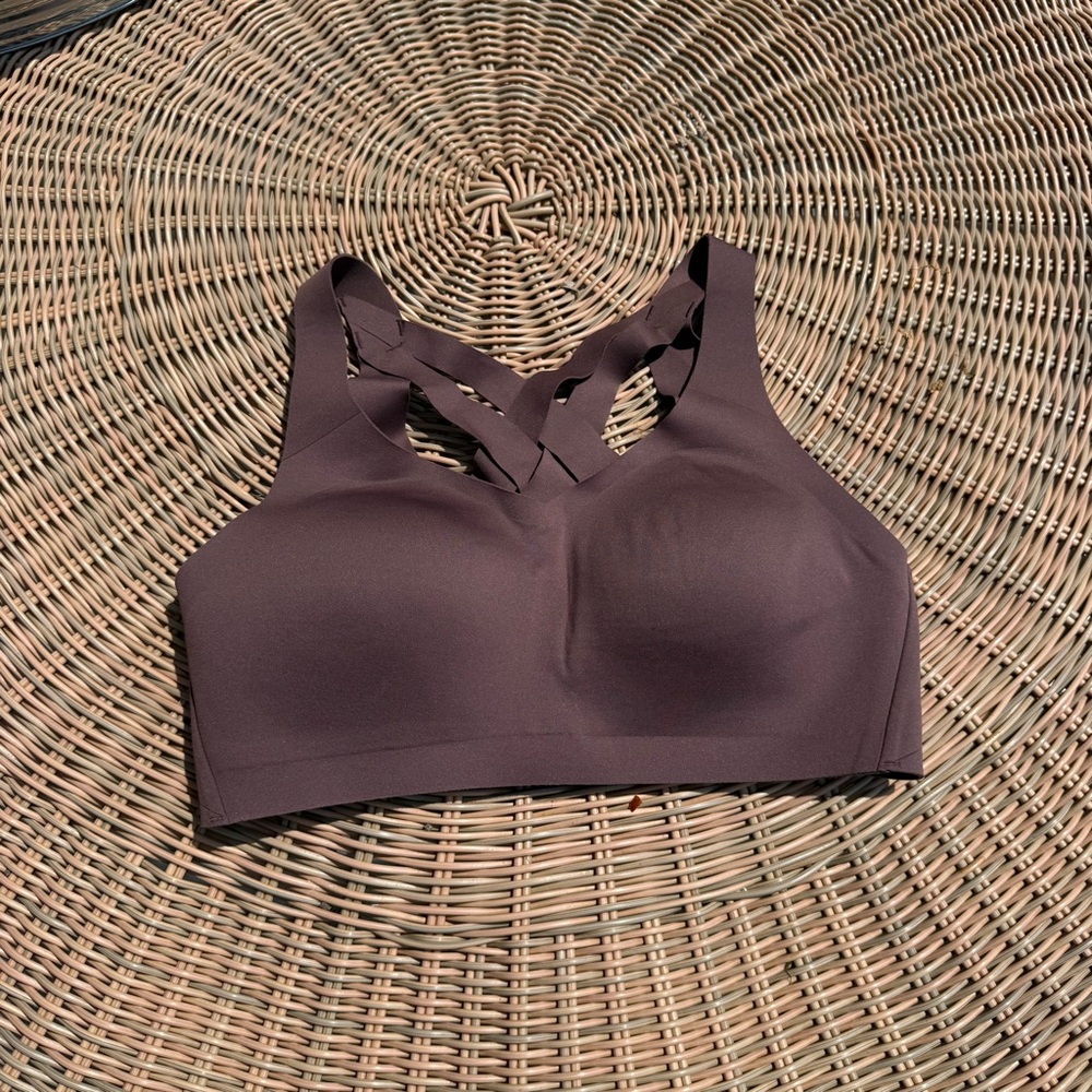 lululemon athletica Brown High Support Cross-Strap Sports Bra